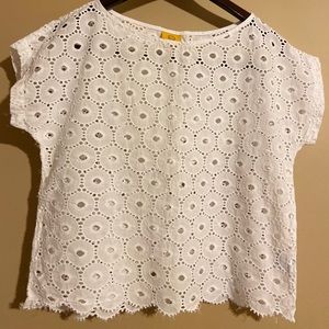 White Cotton Chicken Blouse new